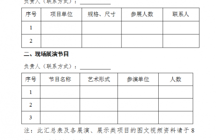 關于征集農民文化藝術展演項目的通知