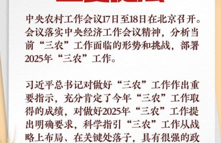 明年“三農(nóng)”工作怎么干？讀懂中央農(nóng)村工作會議重要提法